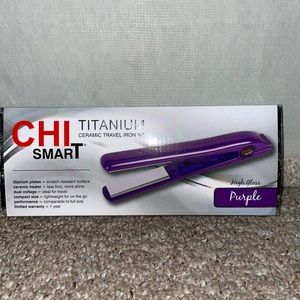 Brand New,never Used CHI smart titanium ceramic travel iron 3/4”